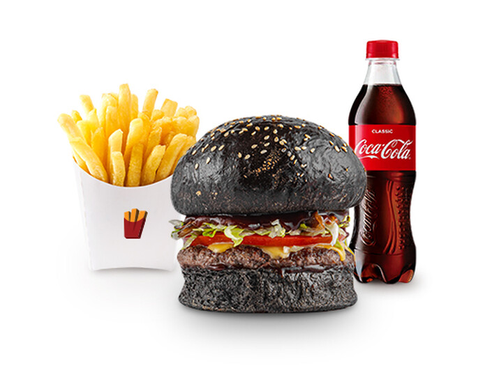 Оутлоу МЕНЮ (1 Оутлоу Бургер + 1 картошка фри + 1 кока или 1 лимонад)