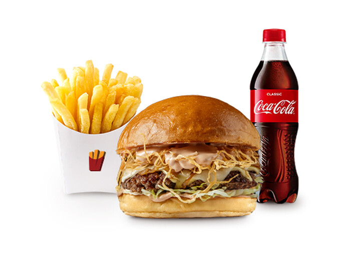X МЕНЮ (1 Х бургер + 1 картофель фри + 1 кока-кола или 1 лимонад)